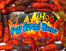 Load image into Gallery viewer, Hot Sour Gummy Worms