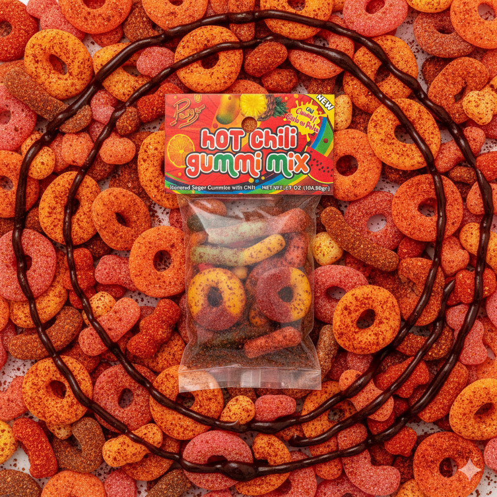 Hot Chili Gummy Mix 5 Pk