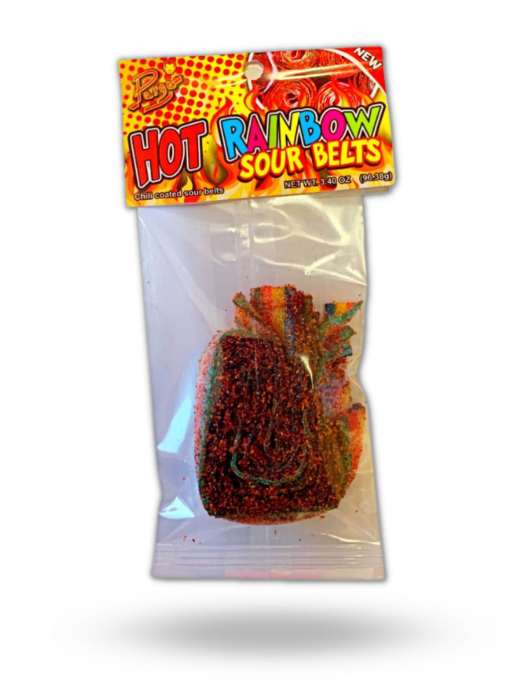 Hot Rainbow Sour Belts 5 Pk