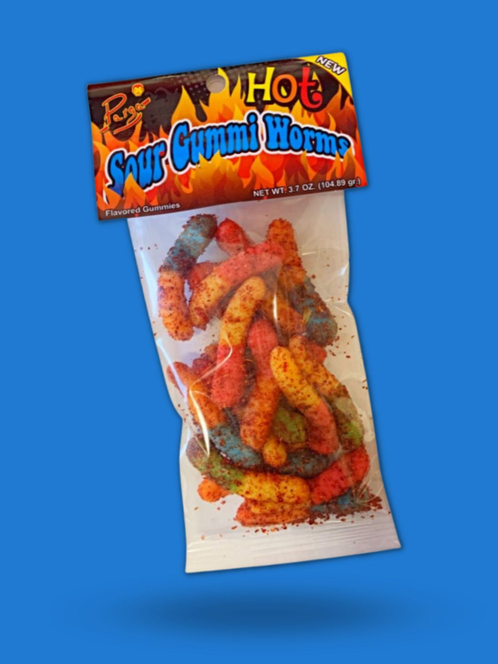 Hot Sour Gummy Worms 5 Pk