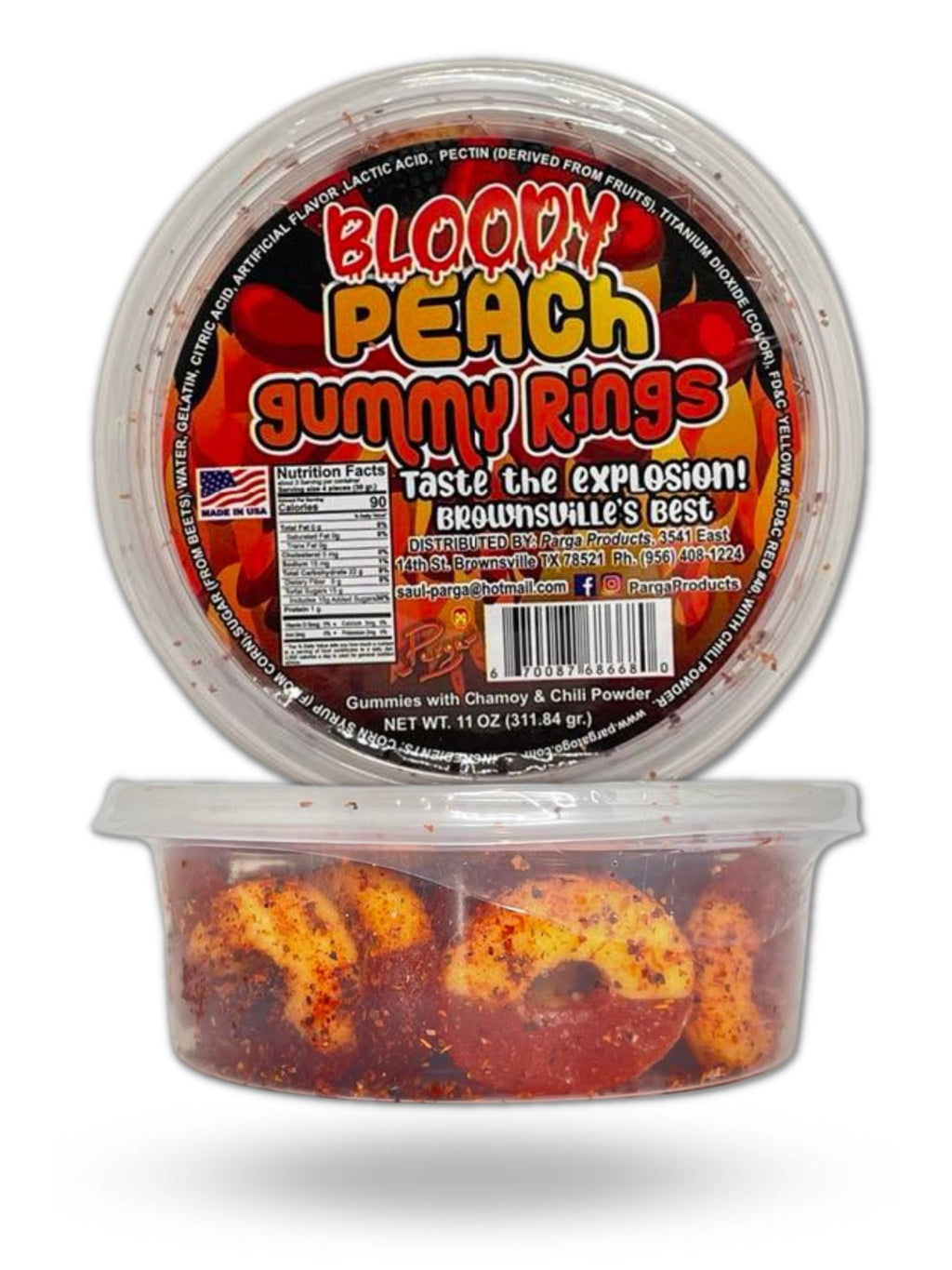 Bloody Peach Gummy Rings