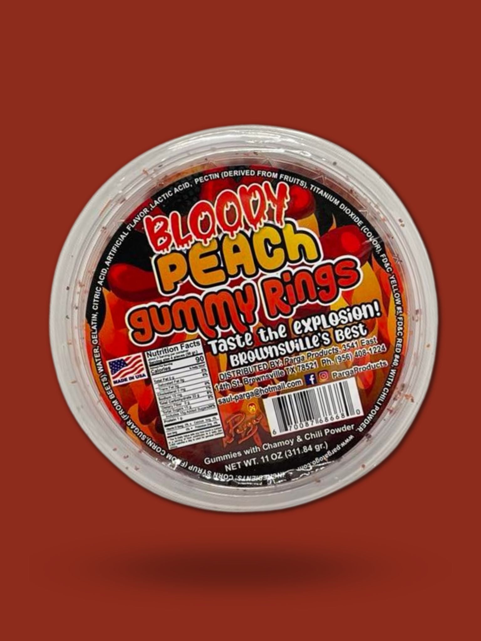 Bloody Peach Gummy Rings