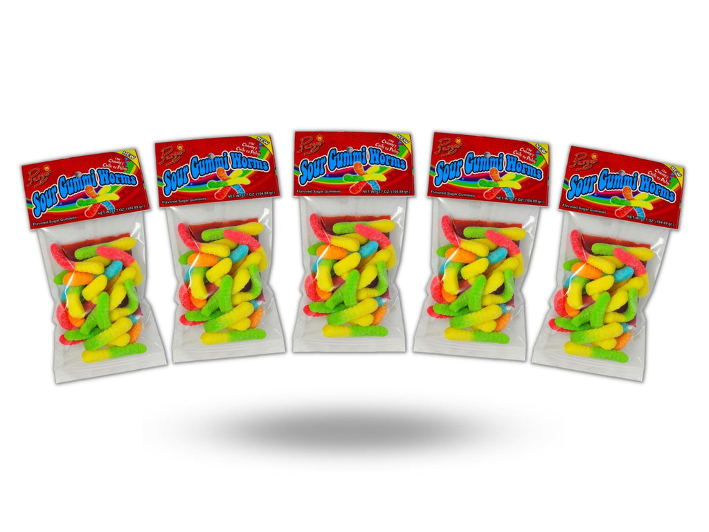 Sour Gummy Worms Pack (5)