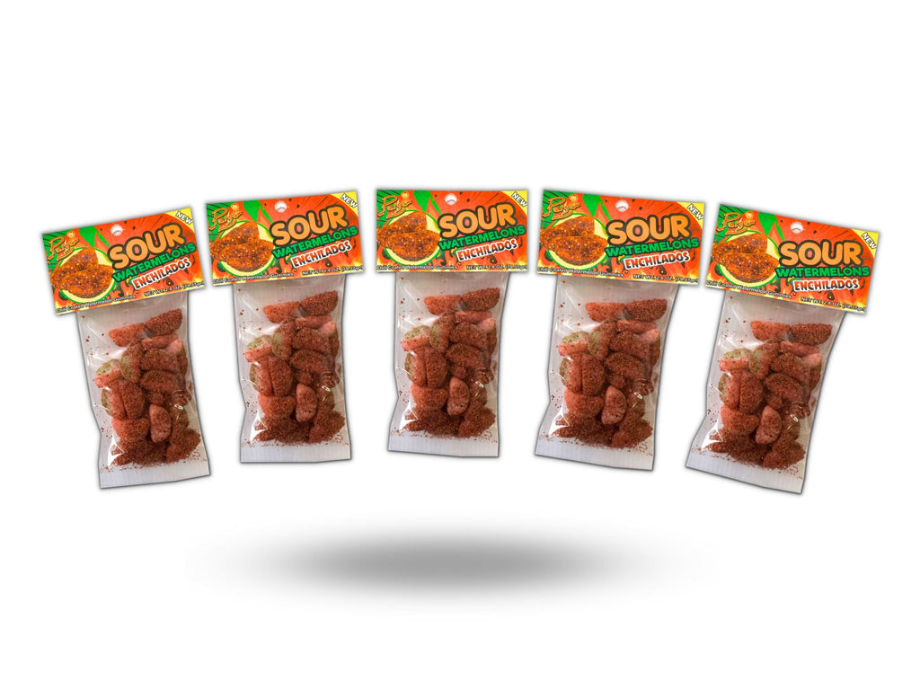 Sour Watermelons Enchilados