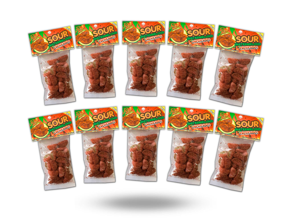 Sour Watermelons Enchilados