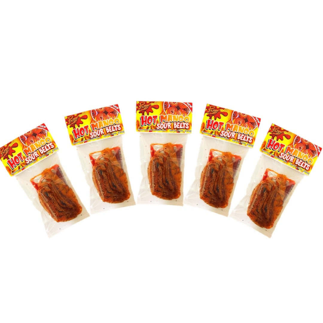 Hot Mango Sour Belts 5 Pk