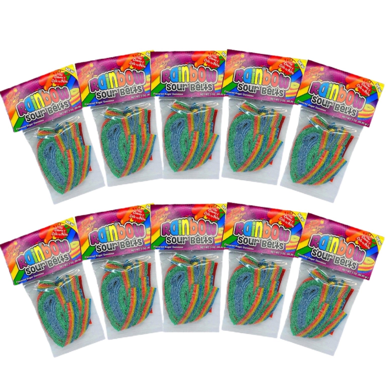 Rainbow Sour Belts Pack (5)