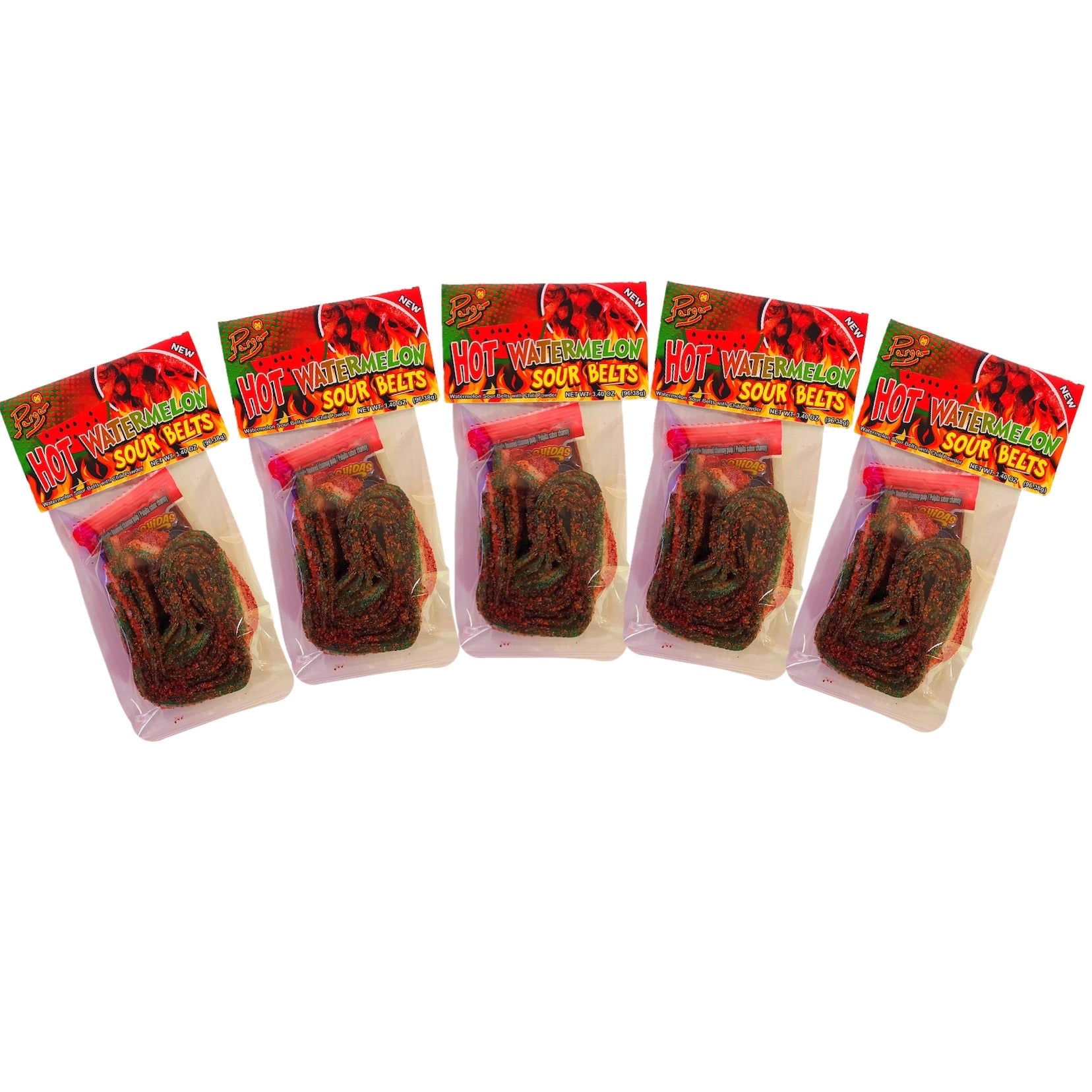 Hot Watermelon Sour Belts Pack