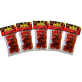 Hot Peach Gummy Rings 5 Pk