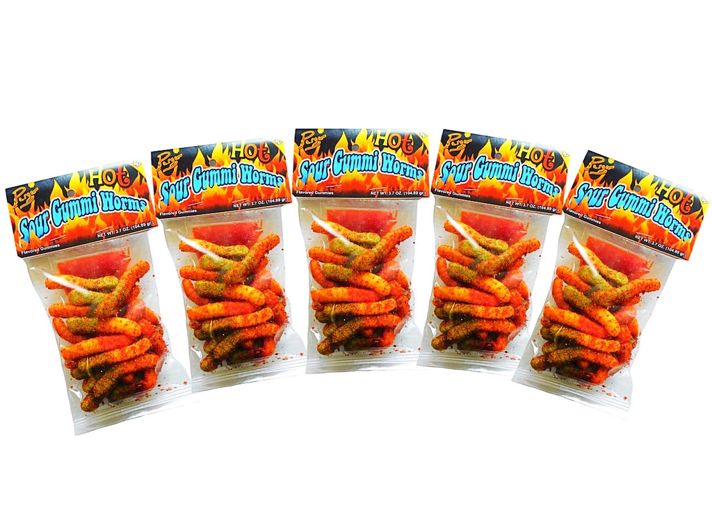 Hot Sour Gummy Worms 5 Pk